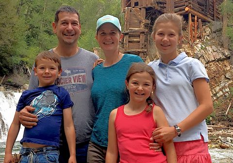 The Hamiltons, Steve, Delinda, Katie, Ashley, and Andrew.
